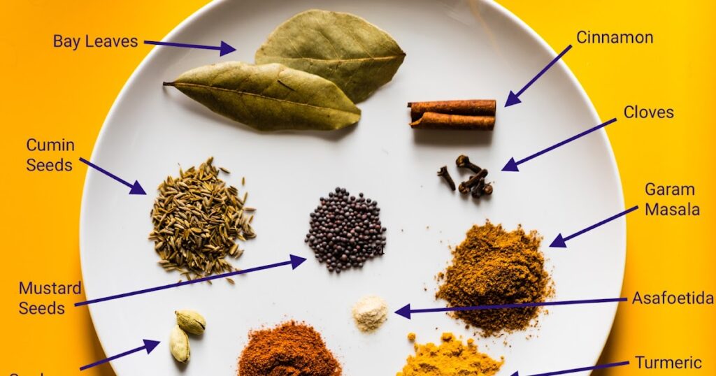 Indian_spices_with_labels_garam_masala_components_49684333301.jpg